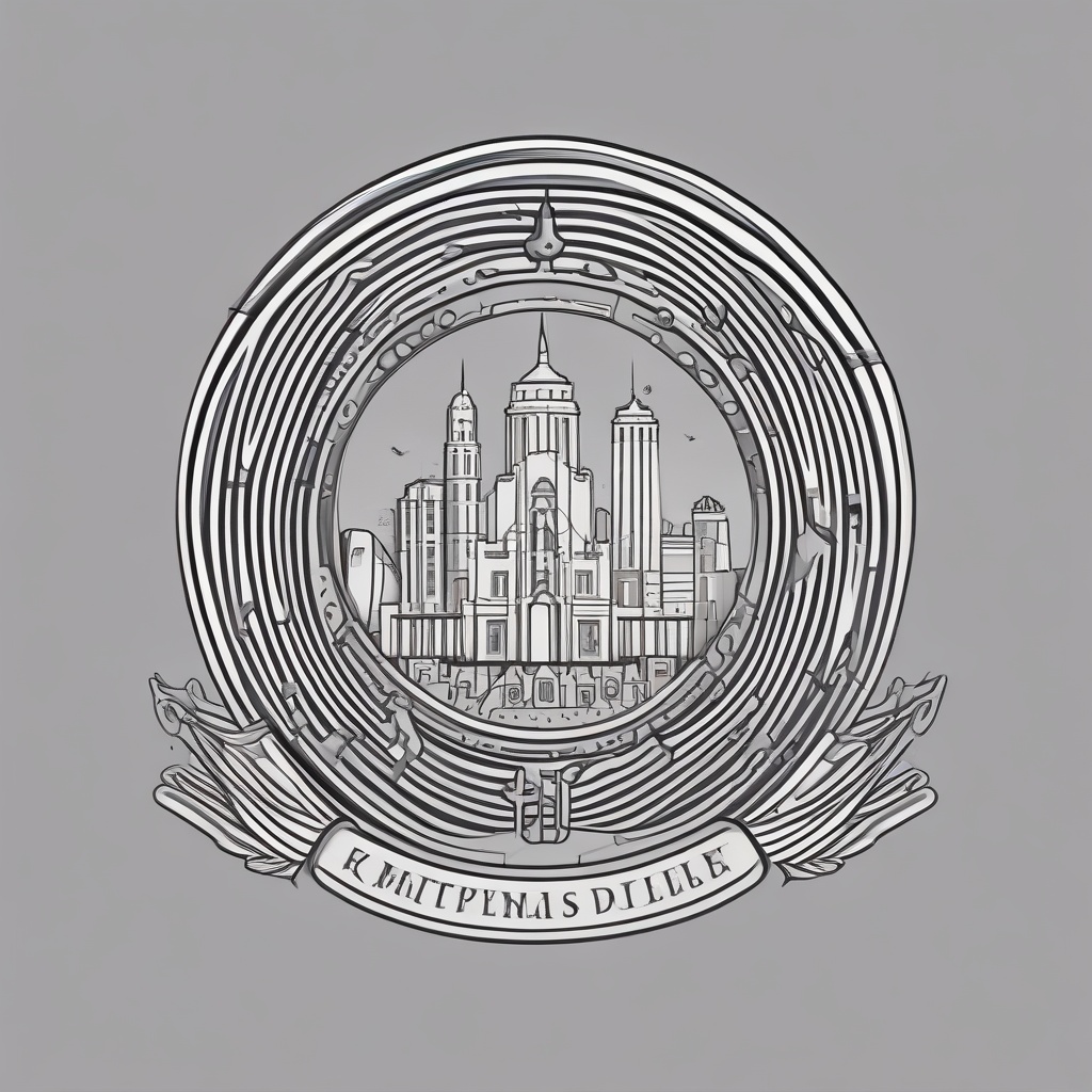 Distinctive logo centered on the webpage